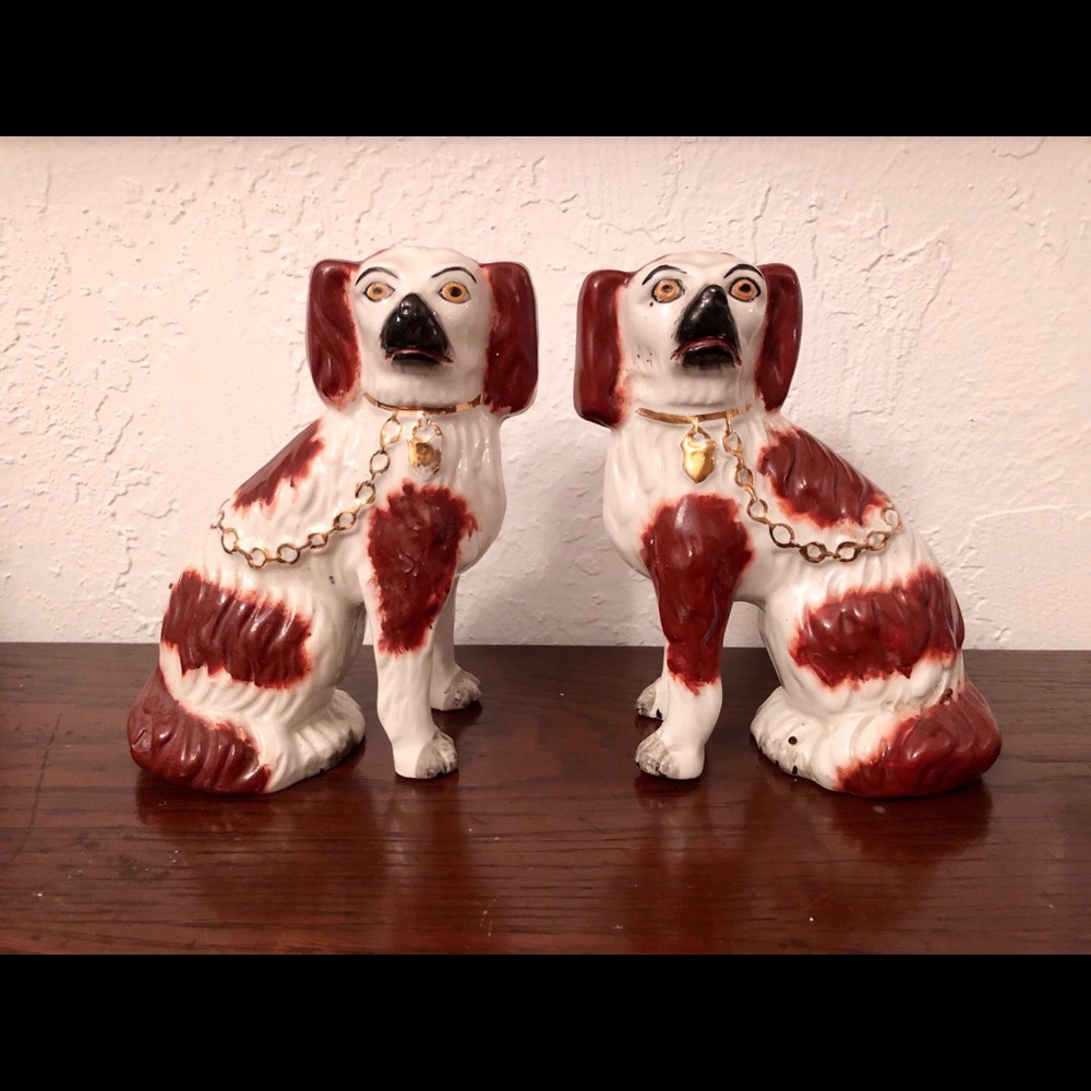 Staffordshire red spaniel dog Antiques
